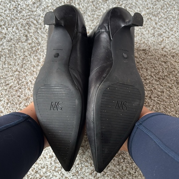 STUART WEITZMAN Mara 50 Black 100%Calfskin Ankle Boots - Picture 8 of 9